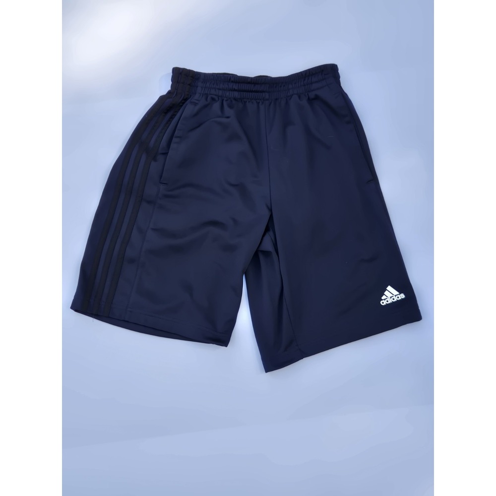 Classic Adidas Men's Blue Athletic Shorts with Stripes Size Small‎